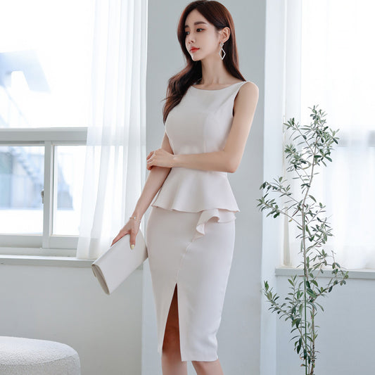 Fashion Professional Temperament Ruffled Hip Skirt - globaltradeleader