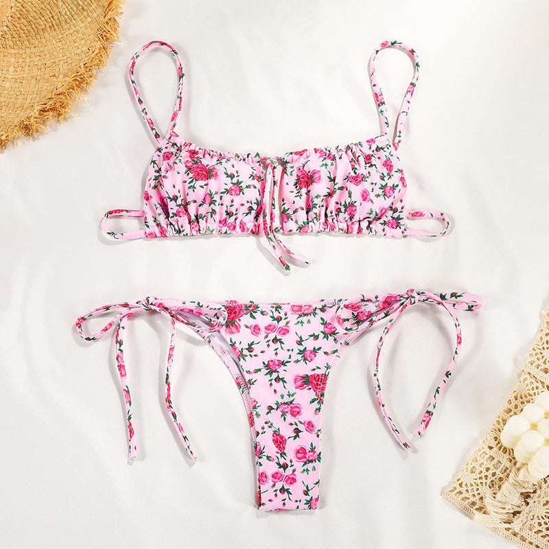 Swimwear Women's Printed Strap Bikini - globaltradeleader