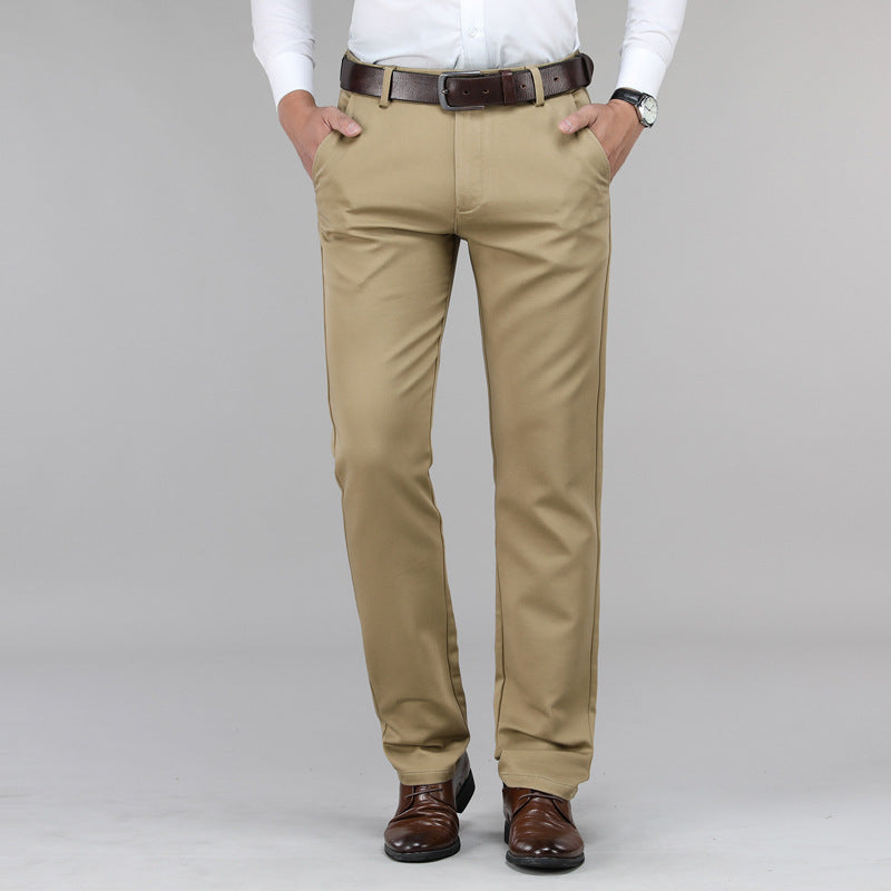Stretch Ice Silk Straight Slacks Man - globaltradeleader
