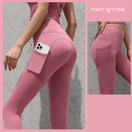 Gym Sport Seamless Leggings With Pockets Push Up High Waist Pants Women Fitness Running Yoga Pants Gym Sport Seamless Leggings - globaltradeleader
