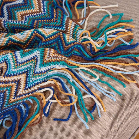 European And American Bohemian Knitted Blanket