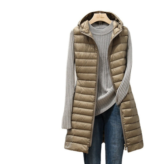 Fall Winter Hooded Korean Lightweight Down Jacket