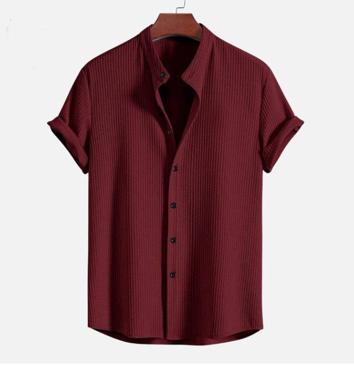 Short Sleeve Loose Shirt Top Summer Mens Clothing - globaltradeleader