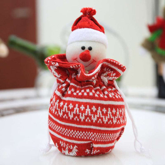 Creative New Knitted Three-dimensional Christmas Bag