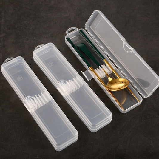 Transparent Portable Stationery Pencil Storage Box For Household Items