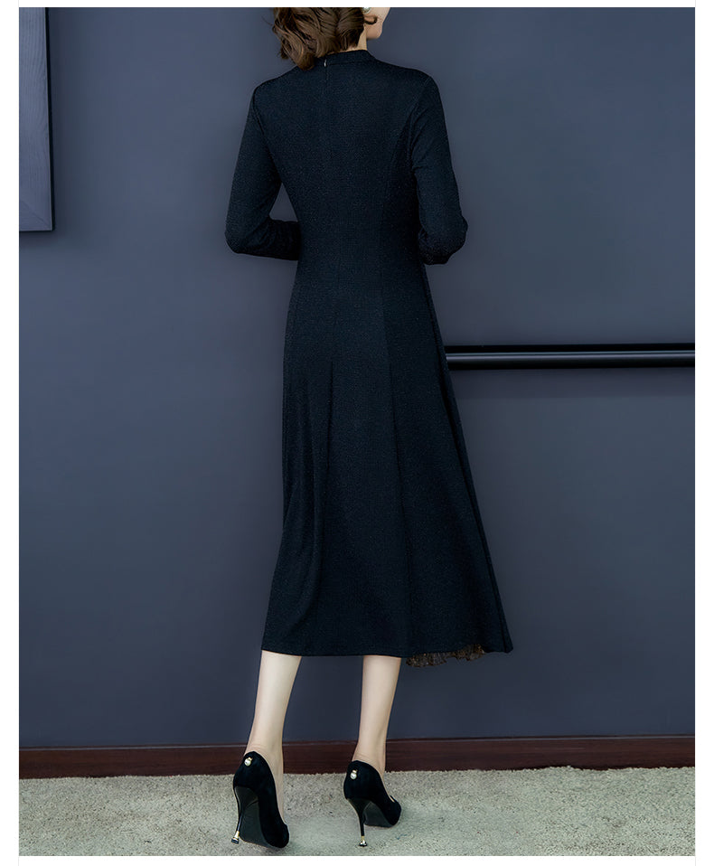 Improved Version Of Cheongsam Dress, Long-sleeved Dress