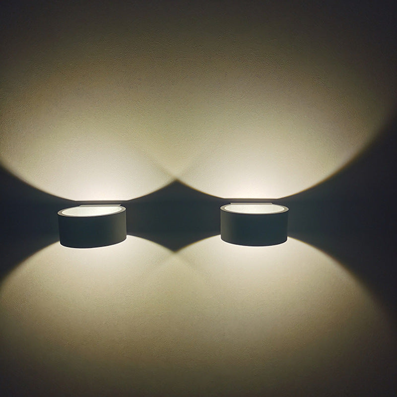 LED Outdoor Wall Lamp Round Balcony Aisle Spotlight - globaltradeleader