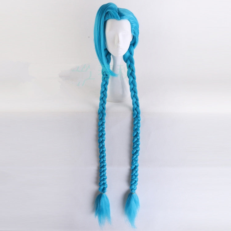 Anime Long Hair Double Ponytail Wig