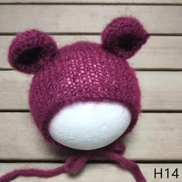 Baby Photo Soft Hat Photography Props Handmade Knitting Mohair - globaltradeleader