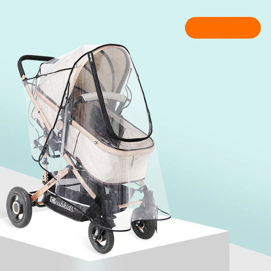 Baby Stroller Transparent Raincoat Windshield For All Seasons - globaltradeleader