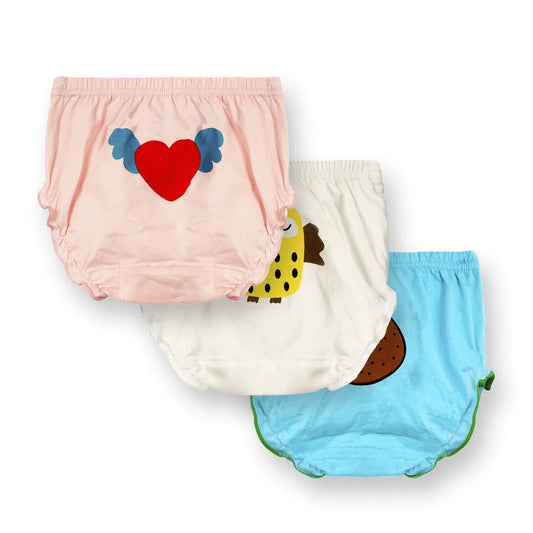 Cartoon Baby Bread Panties Cotton 3-pack - globaltradeleader