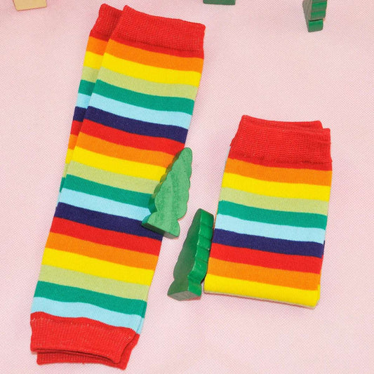Cotton Four Seasons Rainbow Striped Children's Socks - globaltradeleader