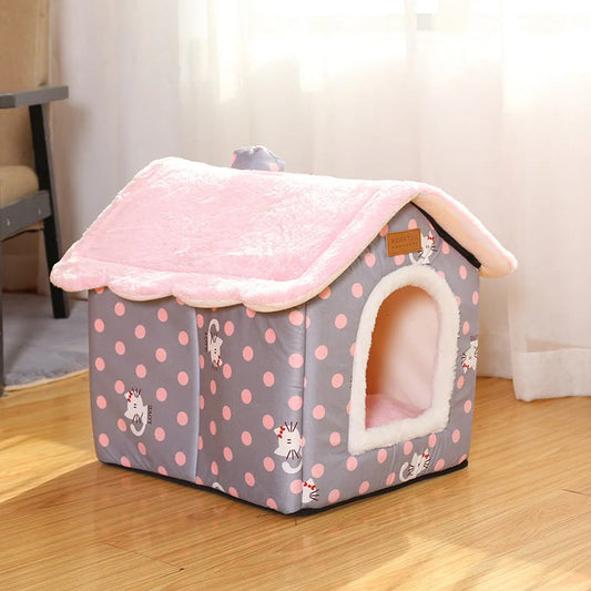 Creative Pet Nest Removable And Washable House-type Cat Nest - globaltradeleader