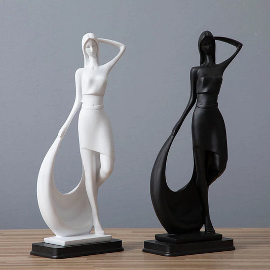 Nordic Minimalist Abstract Modern Sculpture Figure Statue Resin Crafts Home Decoration - globaltradeleader