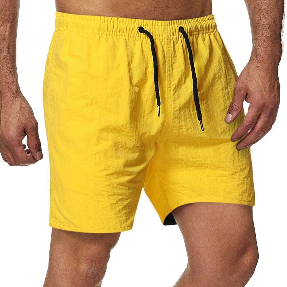 Summer Men's Shorts Candy Color Waterproof Quick-drying Knee Length Pants - globaltradeleader