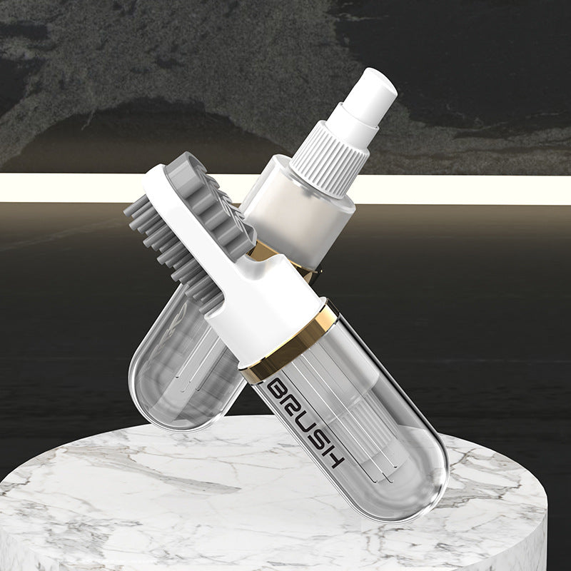 Travel Multifunctional Double-sided Press Liquid Shoe Brush