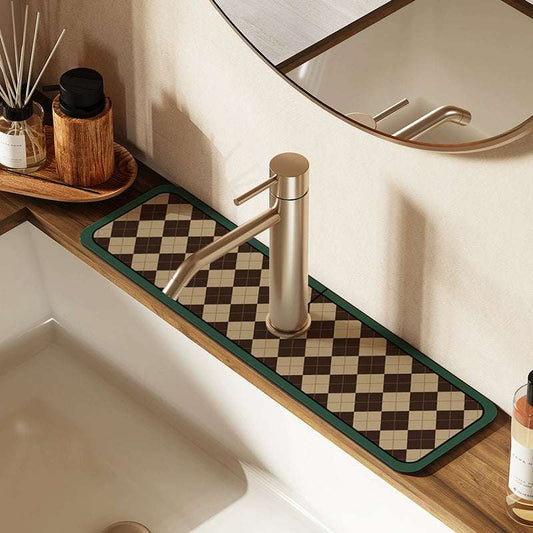 Bathroom Faucet Pad Absorbs Water Quick-drying Wash Basin Soft Pad Wash Basin Drain Pad Kitchen Anti-splash Pad