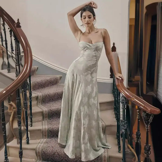 Women's New Sexy Sling Dress Dress Slim-fit Elegant Holiday Dress Banquet Dress Women