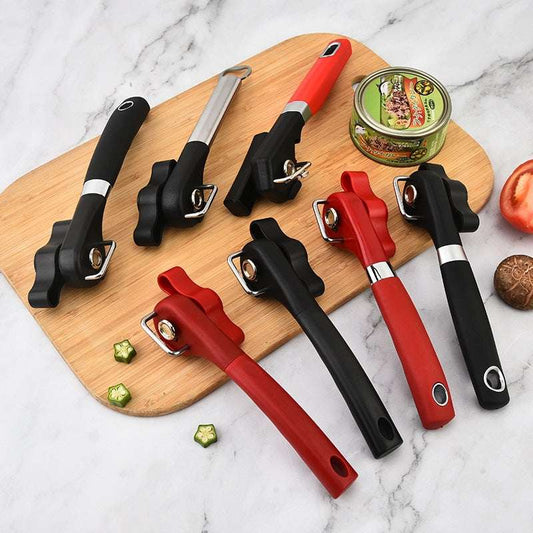 Manual Safety Can Opener Stainless Steel Can Opener Single Handle Side Open Lid Can Knife
