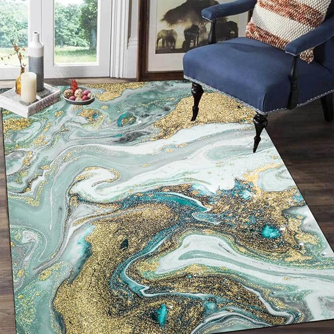 Simple Marble Light Luxury Crystal Velvet Carpet - globaltradeleader