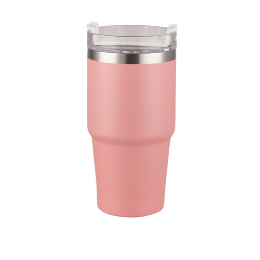 Large Capacity 20oz30oz Stainless Steel Heat And Cold Insulation Coffee Cup With Straw