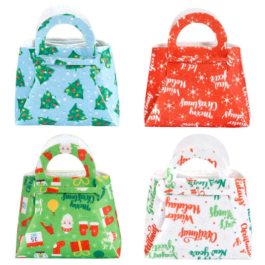 Christmas Felt Cloth Tote Bag Holiday Atmosphere Props