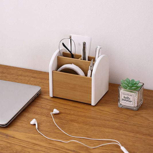 Creative Desktop Rotatable Remote Control Storage Box Storage Rack Creative Home Simple Storage Holder Sundries Finishing Box