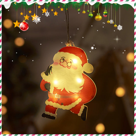 Holiday Decoration Arrangement Hanging Lights Christmas Tree