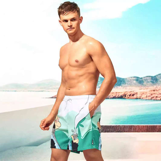 Digital Printing Men's Breathable Beach Pants - globaltradeleader