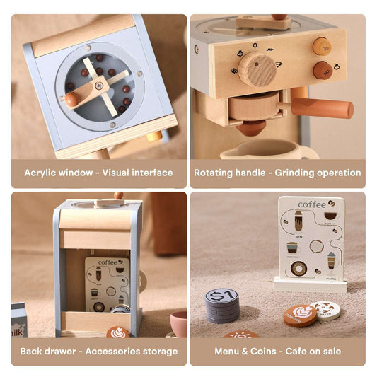 Mini Kitchen Coffee Machine Model Toys - globaltradeleader