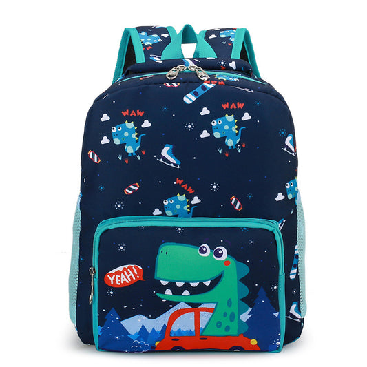 Children's Bag Cute Dinosaur Kindergarten Cartoon Print Male And Female Baby Backpack