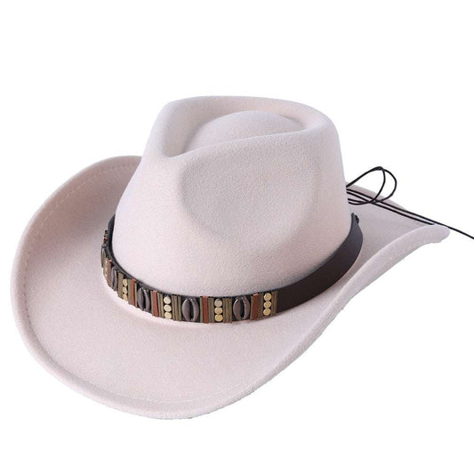 Woolen Hat Western Cowboy Top Hat Men's And Women's Curling Shell Accessories - globaltradeleader
