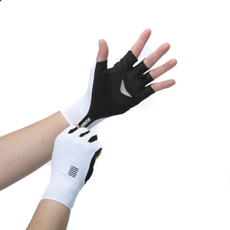 Cycling Breathable Solid Color Gloves Sports Non-slip Anti-impact Half-finger Cot
