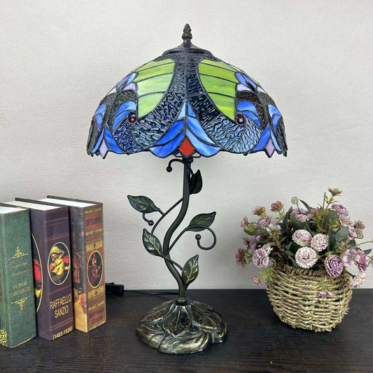 American Pastoral Tiffany 12-inch Table Lamp Living Room Study Bedroom