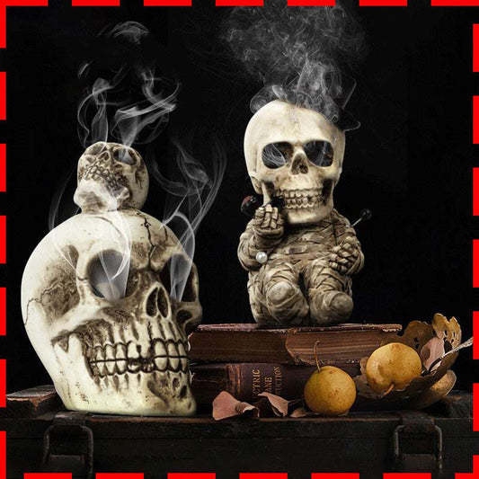 Resin Crafts Halloween Decorations Home Skull Aromatherapy