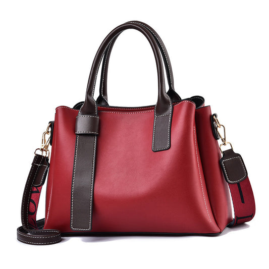 Soft Leather Large Capacity Women's Handbag Fashion Trendy One-shoulder Crossbody Bag - globaltradeleader