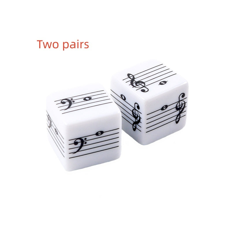 Children's Music Theory Enlightenment Introduction Staff Score Recognition Note Dice - globaltradeleader