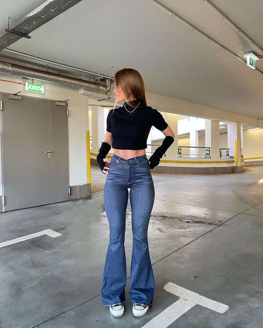 Women's Street Retro Hip Flared Pants - globaltradeleader