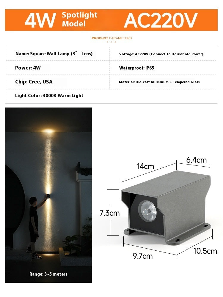 Wall Lamp Outdoor Waterproof Facade Lighting Double Head - globaltradeleader