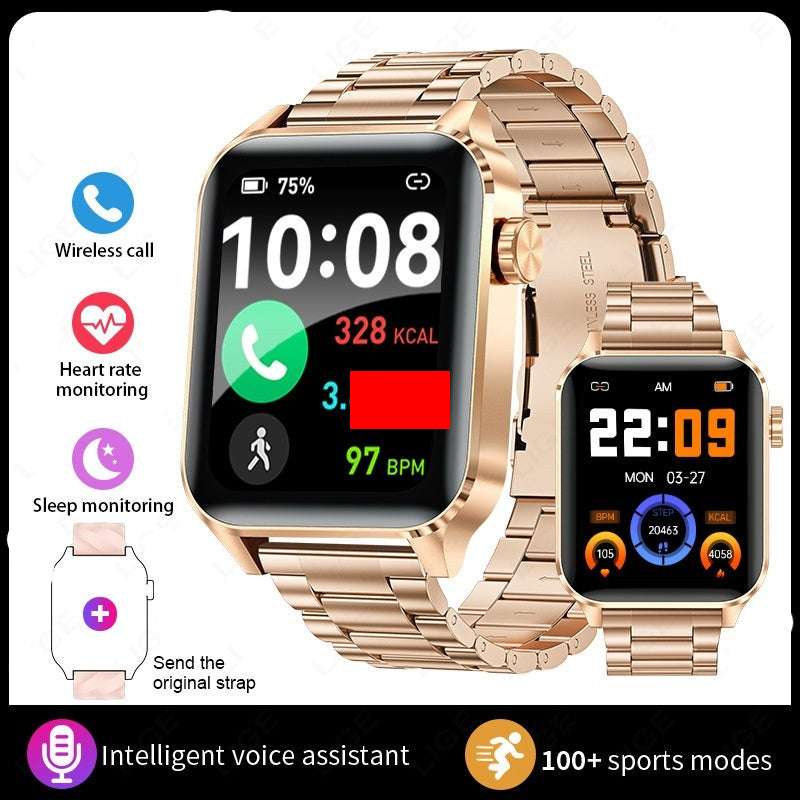 Bluetooth Calling Waterproof Health Monitoring Smart Watch - globaltradeleader