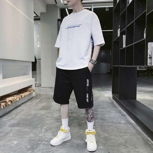 Summer Sportswear Men's T-shirt Suit