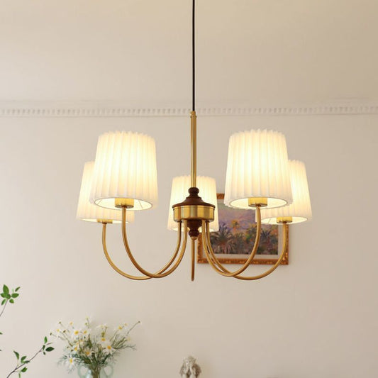 American Modern Pleated Room Bedroom Chandelier - globaltradeleader