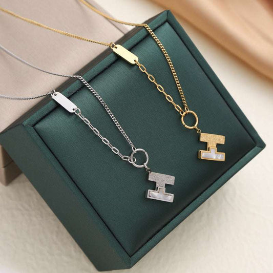 Letter H Necklace Ins Fashion Jewelry