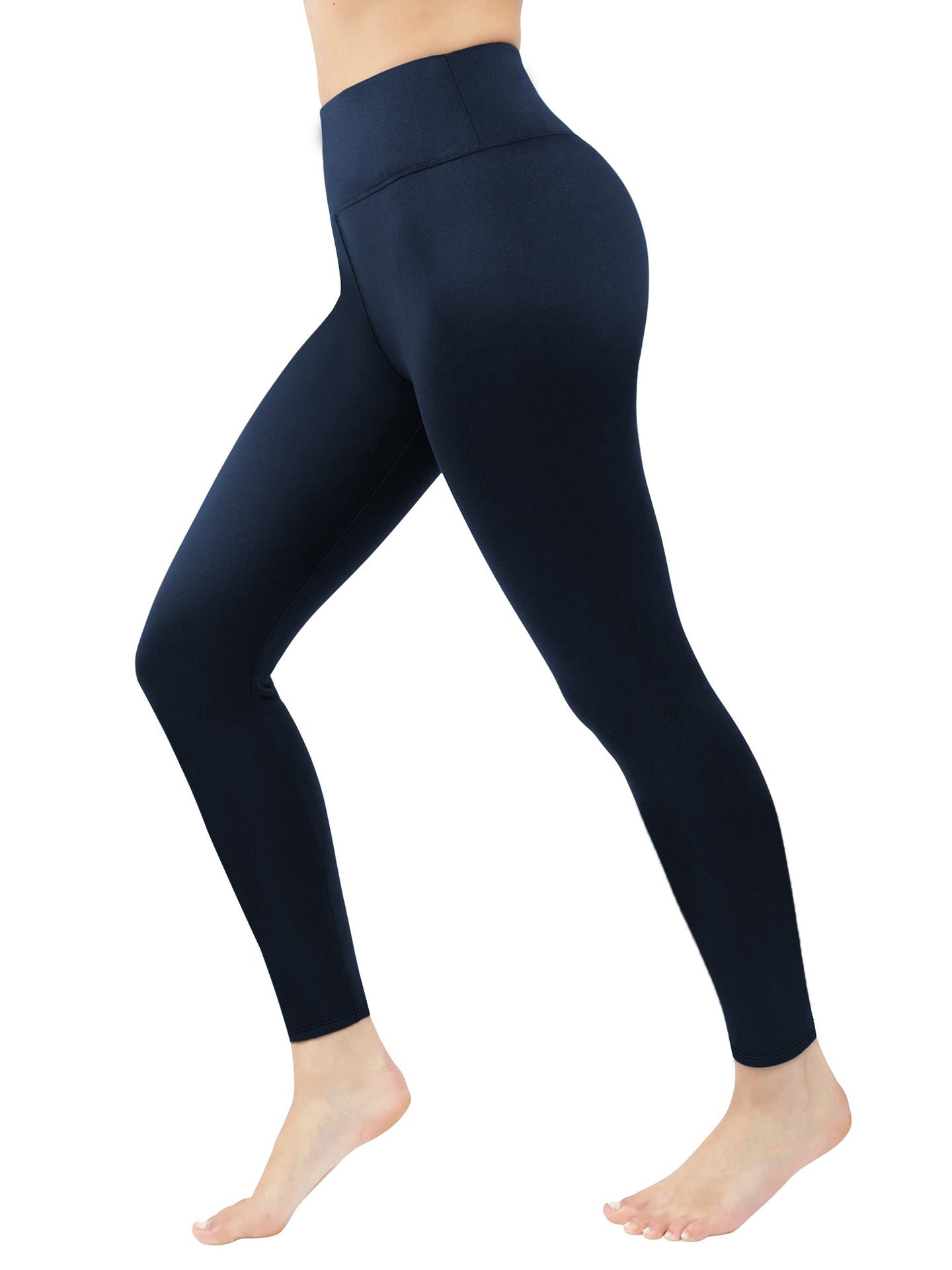 Fleece Lined Padded Warm Keeping Women's High Waist Tight Leggings - globaltradeleader