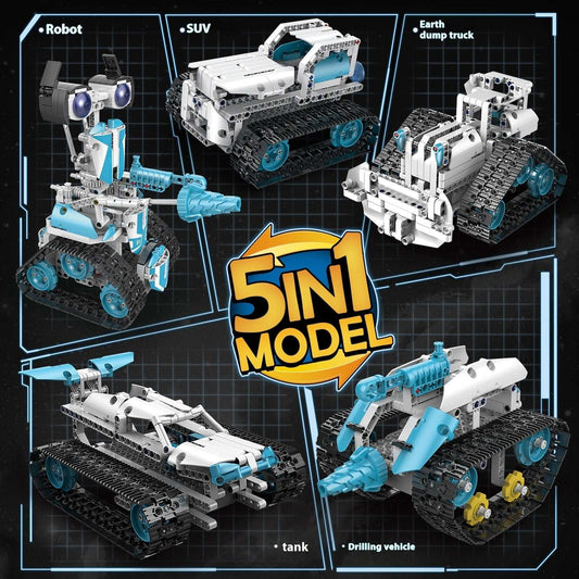 Programming Robot Electric Building Blocks Remote Control Car Toys - globaltradeleader