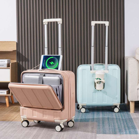 New Full-opening Multi-functional Luggage 18-inch - globaltradeleader
