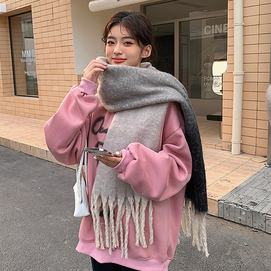 Women's Gradual Thickening Cashmere Like Scarf