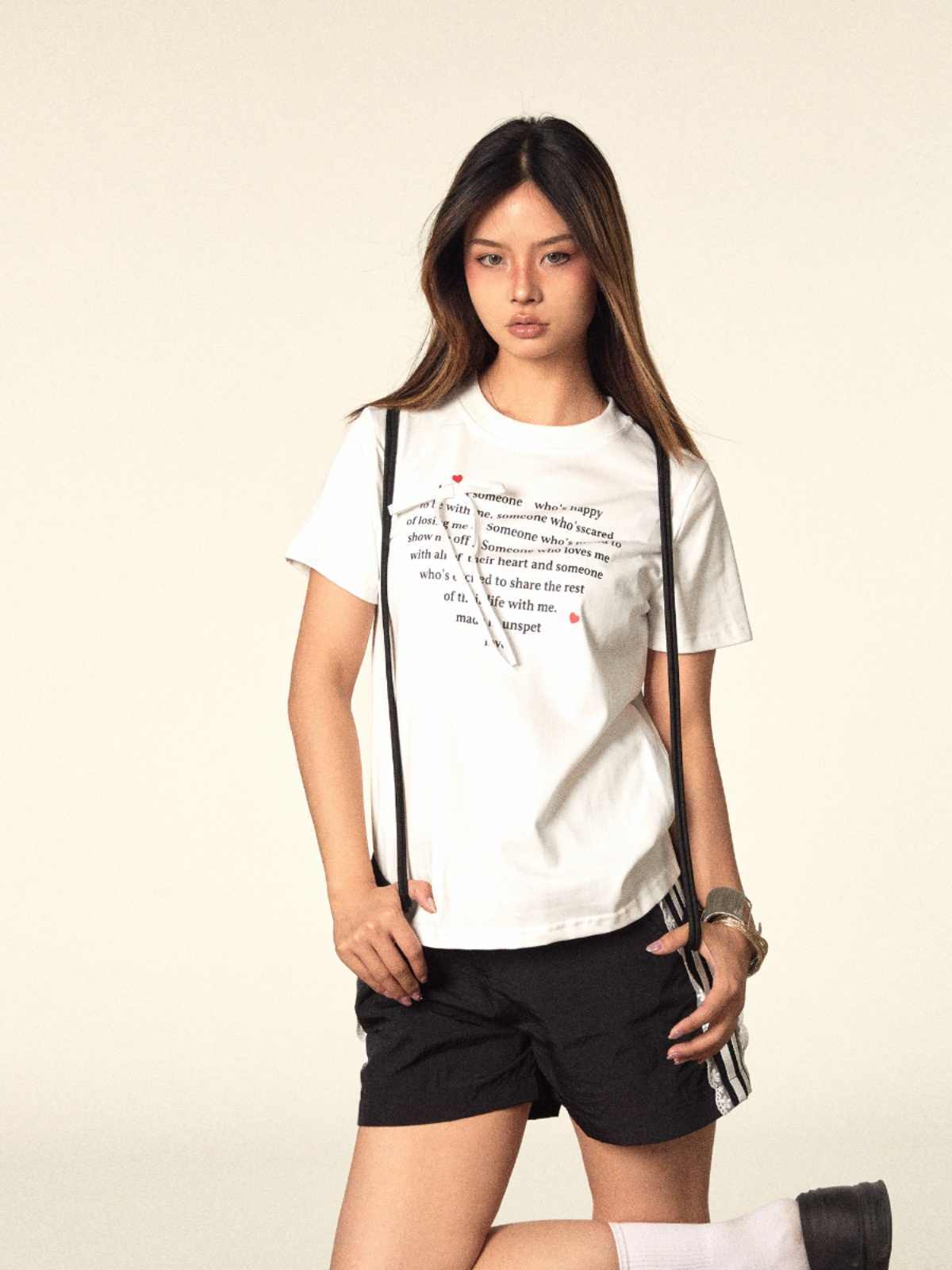 Lace Shorts Home Leisure Wide Leg Elastic Waist Sports Pants - globaltradeleader