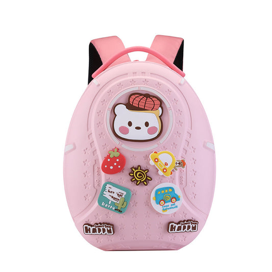 Trendy Cartoon DIY Kids Backpack School Bag
