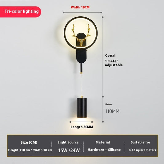 Bedside Wall Lamp Master Bedroom Modern Minimalist Designer - globaltradeleader